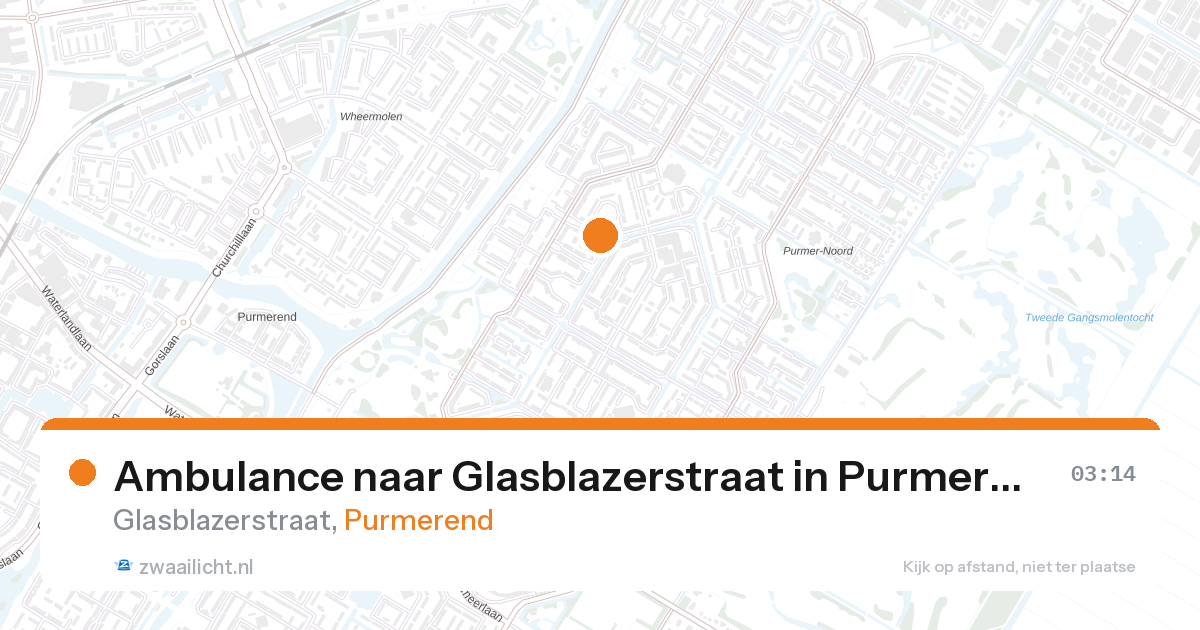 Ambulance naar Glasblazerstraat in Purmerend — 12 jun 2026