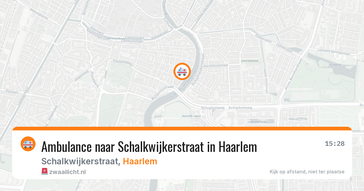Ambulance naar Schalkwijkerstraat in Haarlem — 29 jun 2026