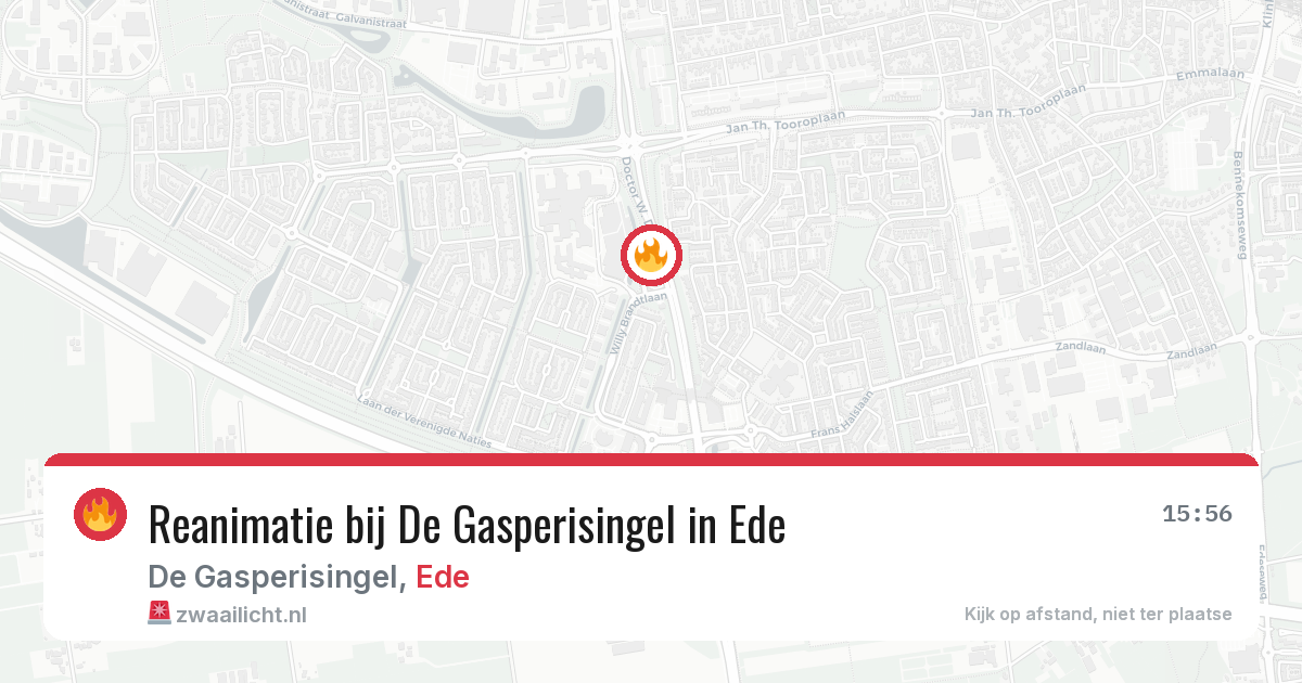 Reanimatie bij De Gasperisingel in Ede — 26 jun 2026
