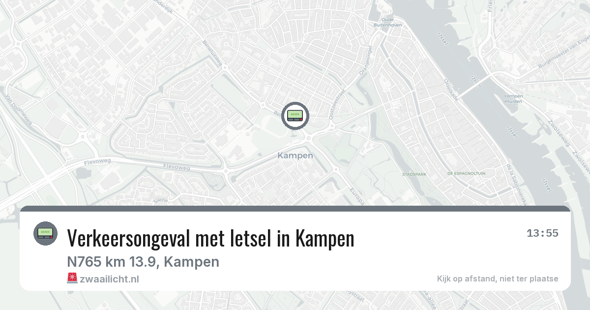 Verkeersongeval met letsel in Kampen — 20 jul 2026