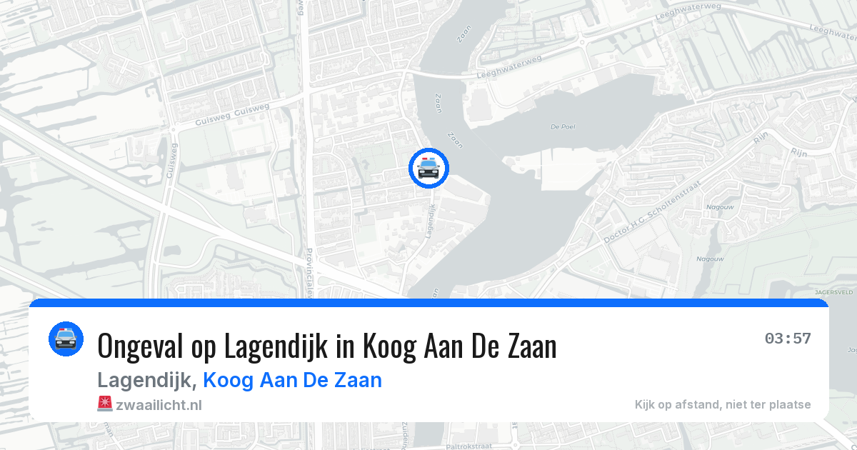 Ongeval op Lagendijk in Koog Aan De Zaan — 17 mei 2026