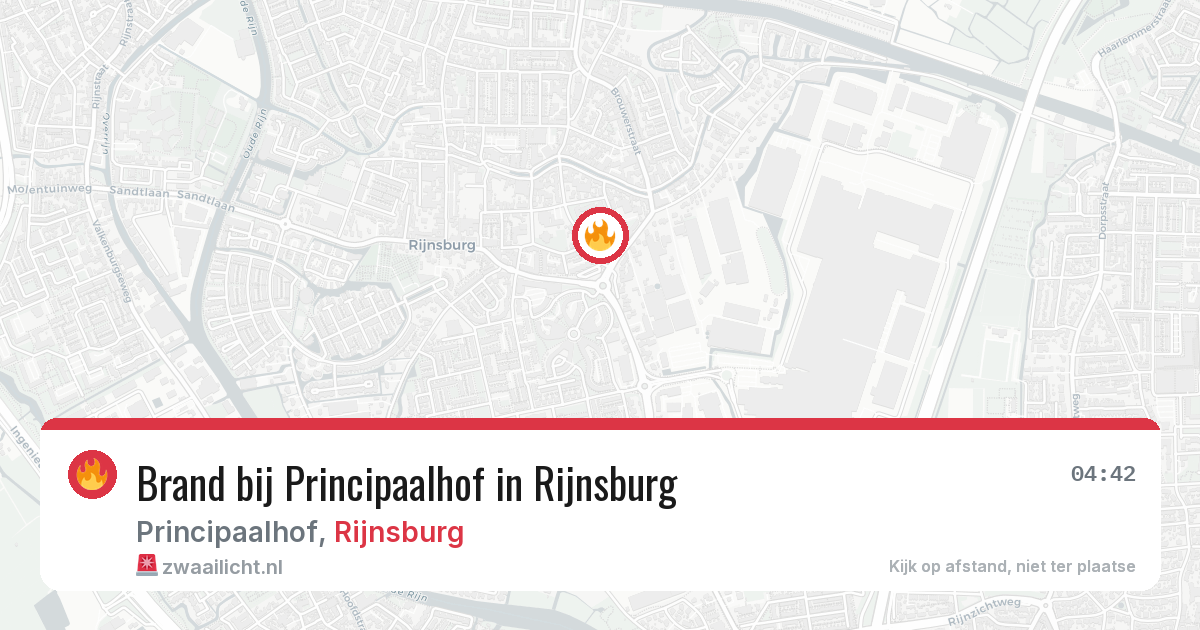 Brand bij Principaalhof in Rijnsburg — 27 jul 2026