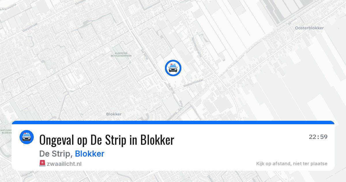 Ongeval op De Strip in Blokker — 21 mei 2026