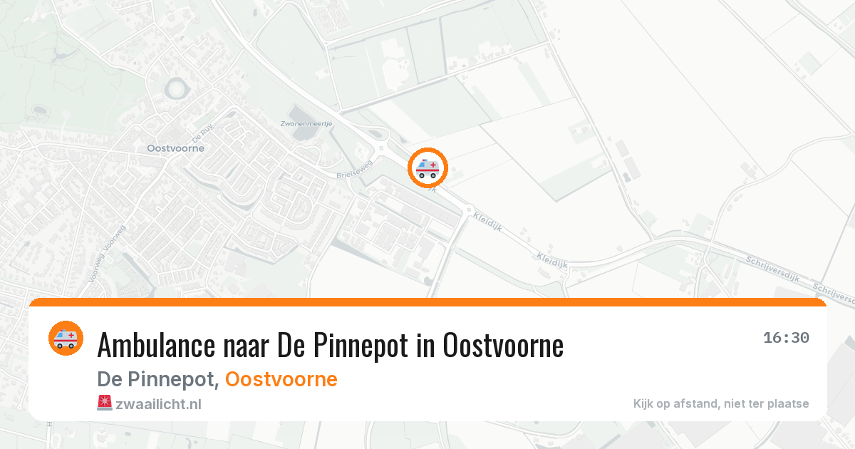 Ambulance naar De Pinnepot in Oostvoorne — 27 jul 2026