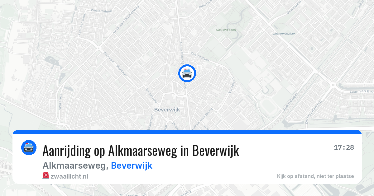 Aanrijding op Alkmaarseweg in Beverwijk — 30 mei 2026