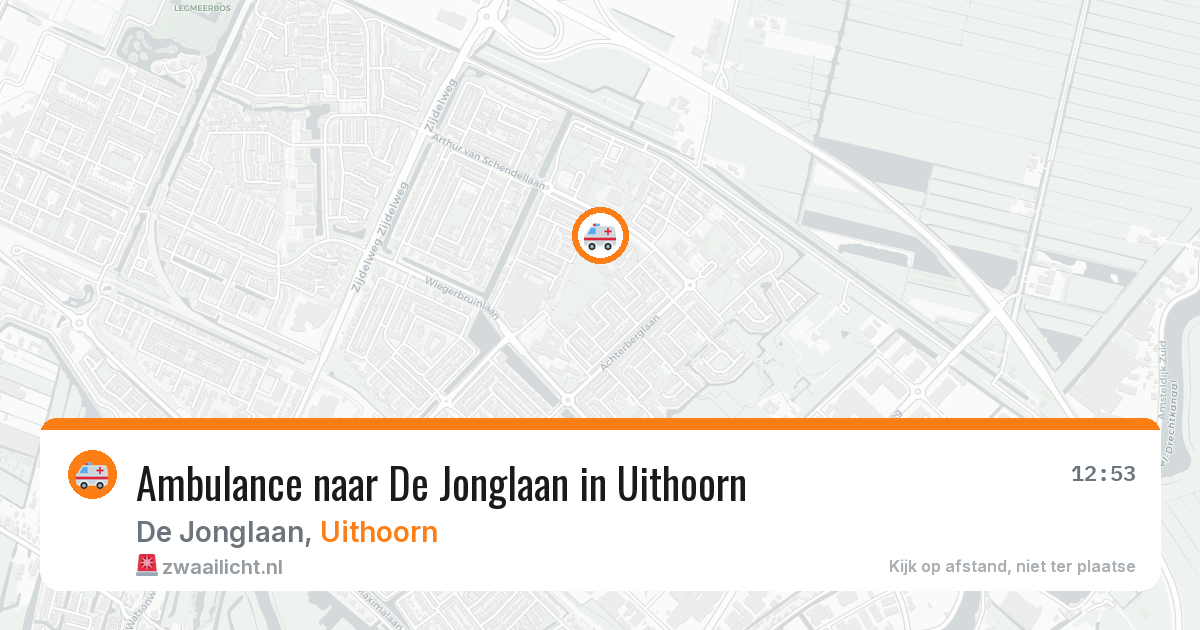 Ambulance naar De Jonglaan in Uithoorn — 27 jul 2026