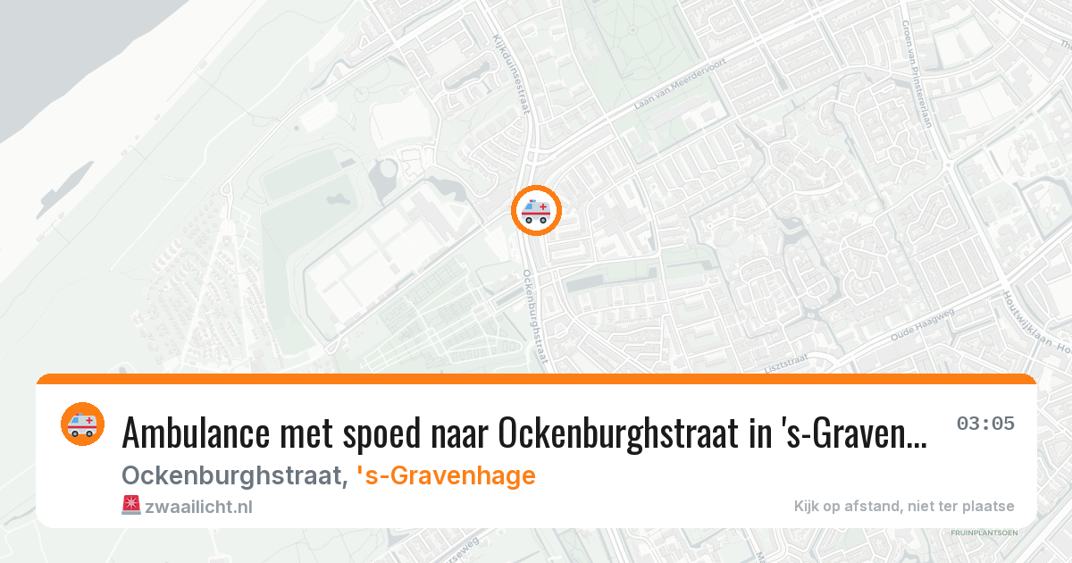 Ambulance met spoed naar Ockenburghstraat in 's-Gravenhage — 18 jun 2026