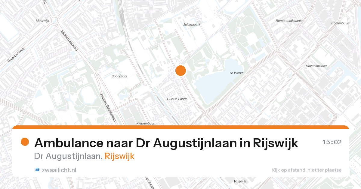 Ambulance naar Dr Augustijnlaan in Rijswijk — 28 aug 2026