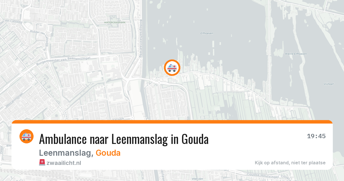 Ambulance naar Leenmanslag in Gouda — 11 mei 2026