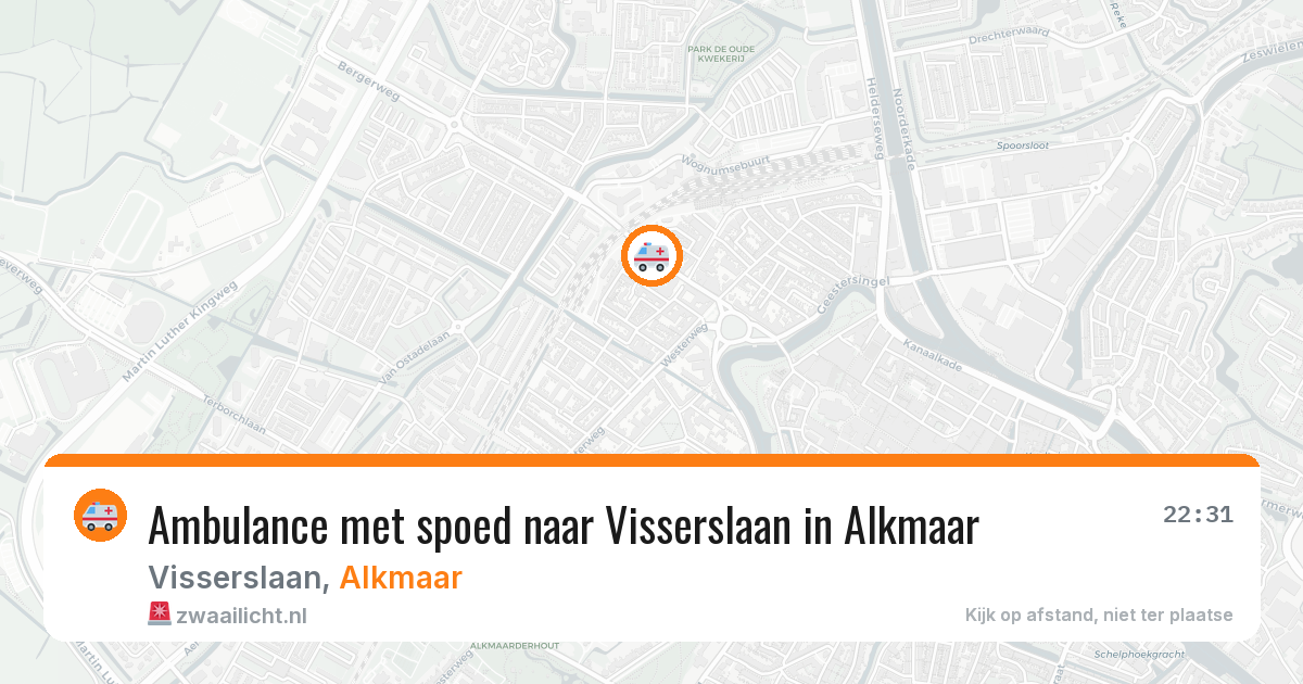 Ambulance met spoed naar Visserslaan in Alkmaar — 11 jul 2026