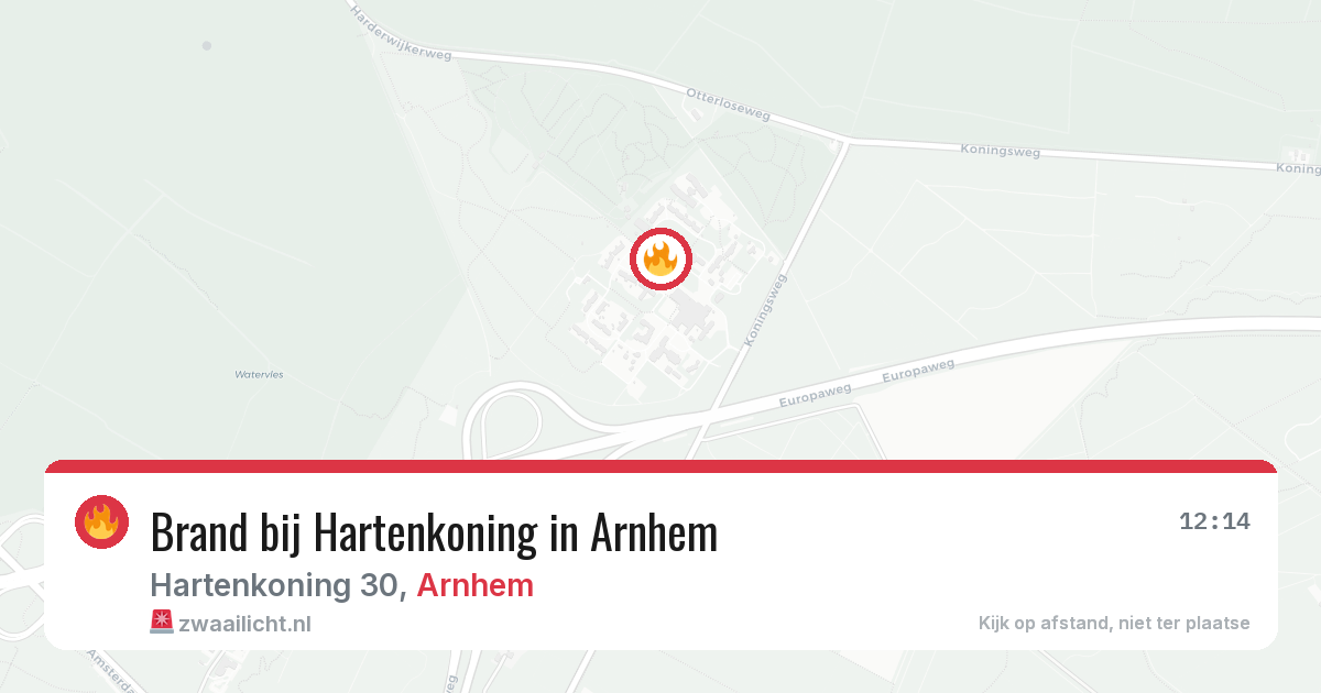 Brand bij Hartenkoning in Arnhem — 4 mrt 2026