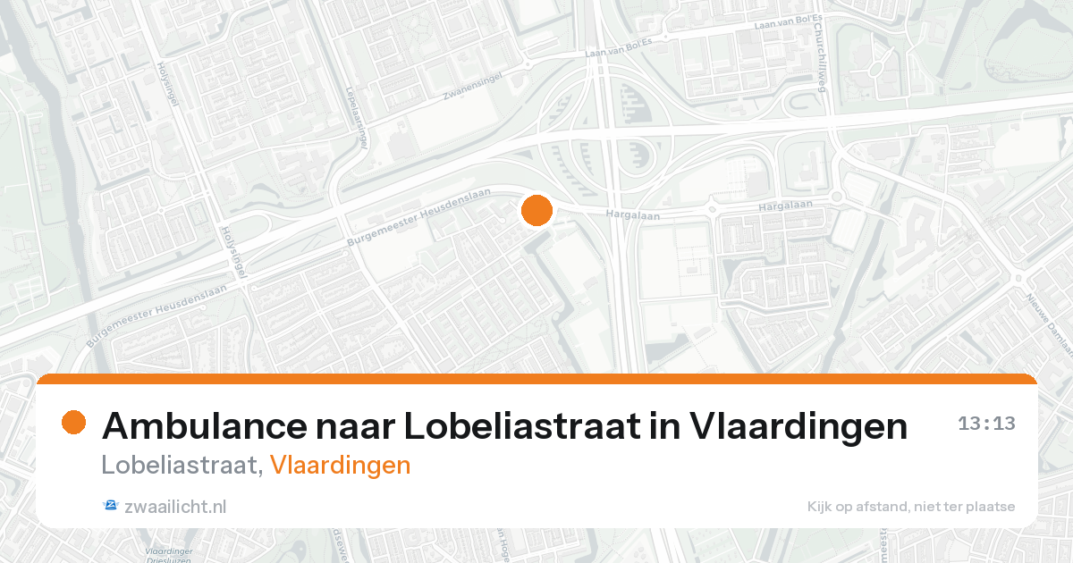 Ambulance naar Lobeliastraat in Vlaardingen — 18 aug 2026