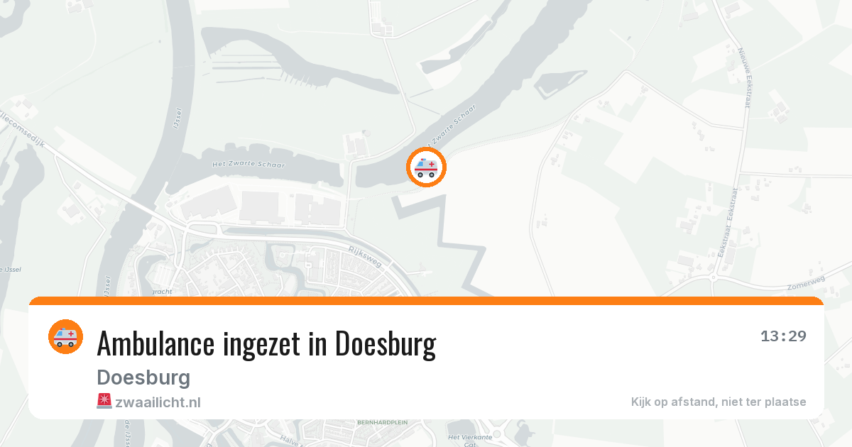 Ambulance ingezet in Doesburg — 11 aug 2026