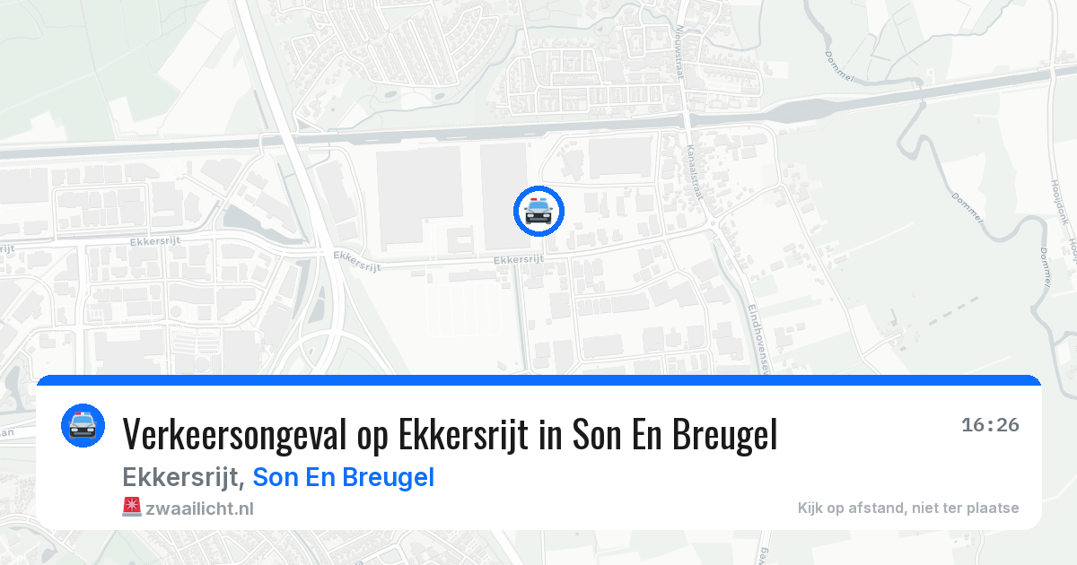 Verkeersongeval op Ekkersrijt in Son En Breugel — 25 jan 2026