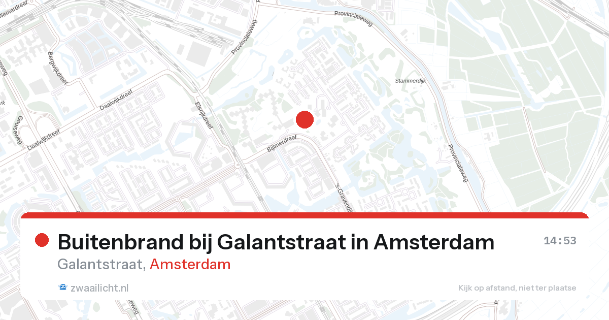 Buitenbrand bij Galantstraat in Amsterdam — 23 jun 2026