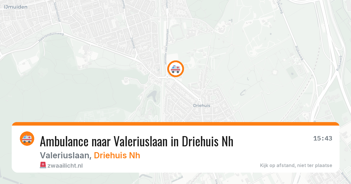 Ambulance naar Valeriuslaan in Driehuis Nh — 22 mrt 2026