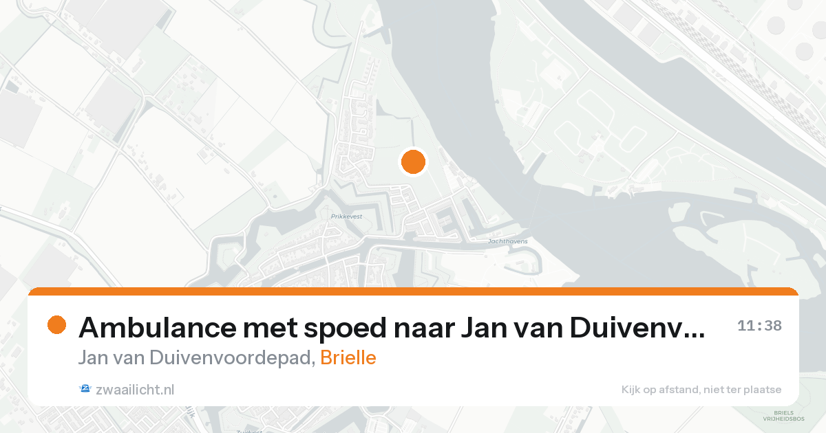Ambulance met spoed naar Jan van Duivenvoordepad in Brielle — 21 aug 2026