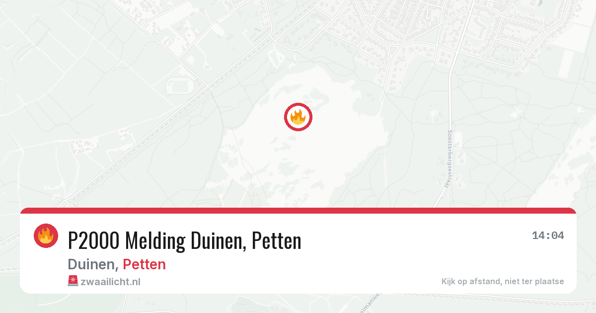 P2000 Melding Duinen, Petten — 8 feb 2026