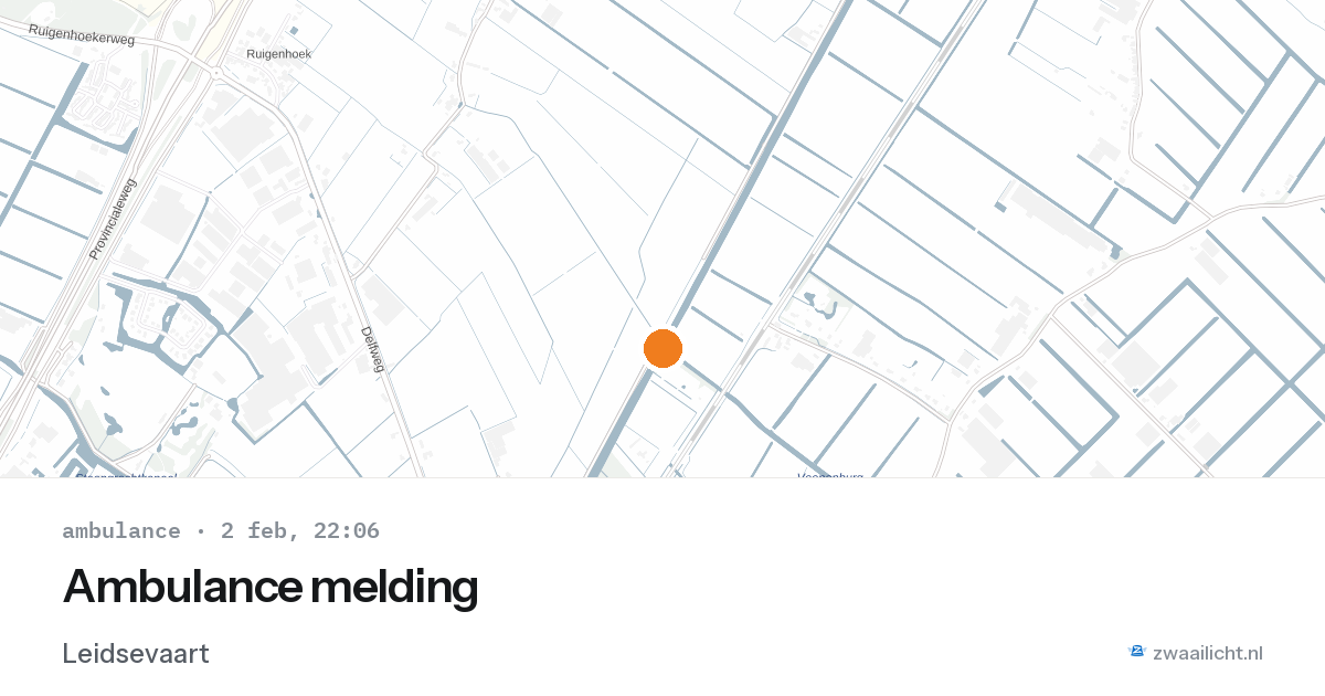 Ambulance melding — 2 feb 2026