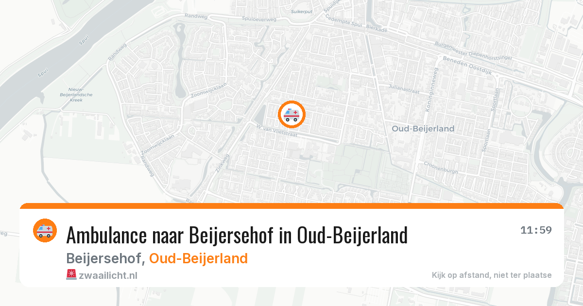 Ambulance naar Beijersehof in Oud-Beijerland — 28 jul 2026