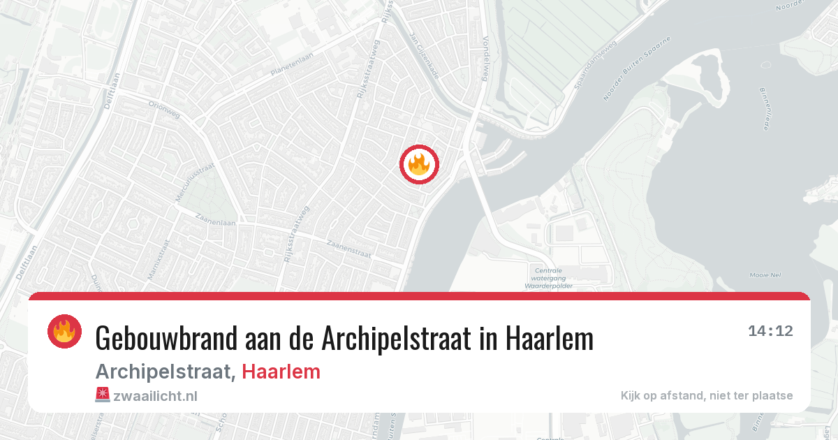 Gebouwbrand aan de Archipelstraat in Haarlem — 5 mrt 2026