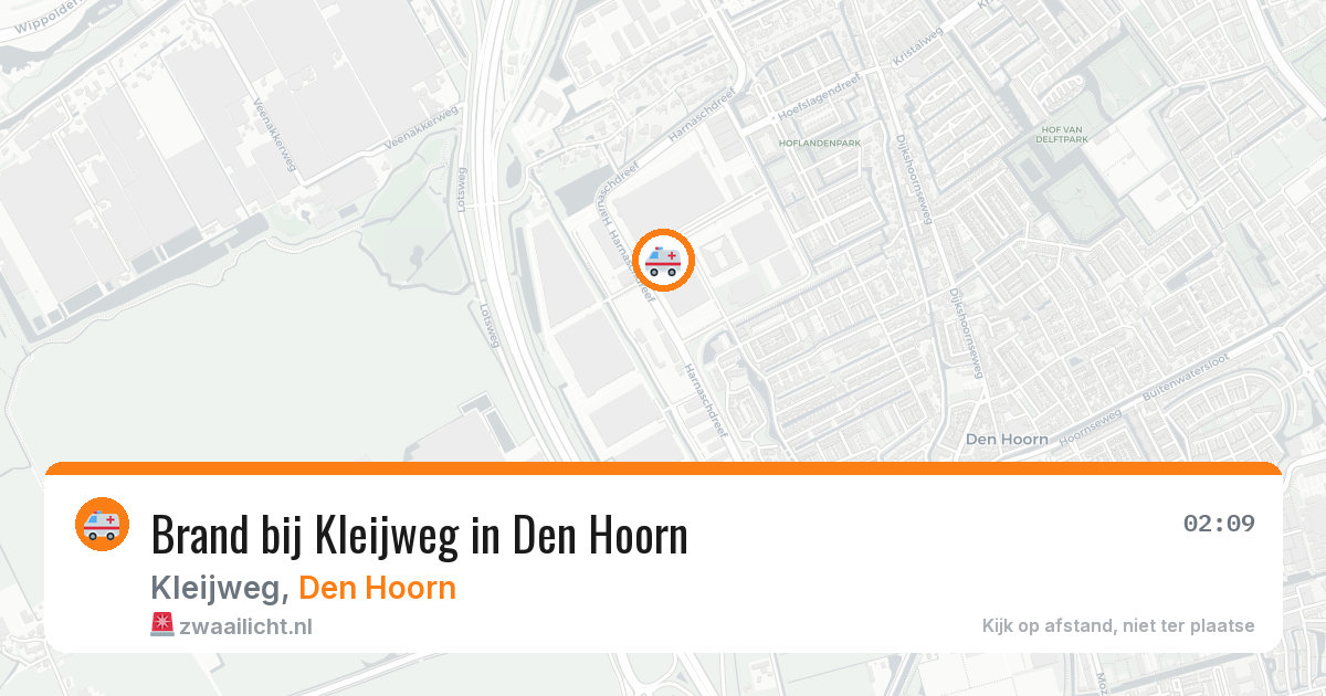 Brand bij Kleijweg in Den Hoorn — 23 jun 2026
