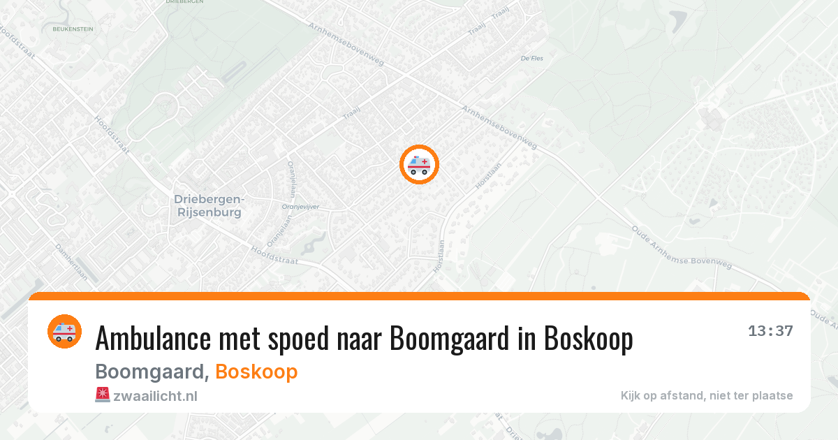 Ambulance met spoed naar Boomgaard in Boskoop — 21 jan 2026