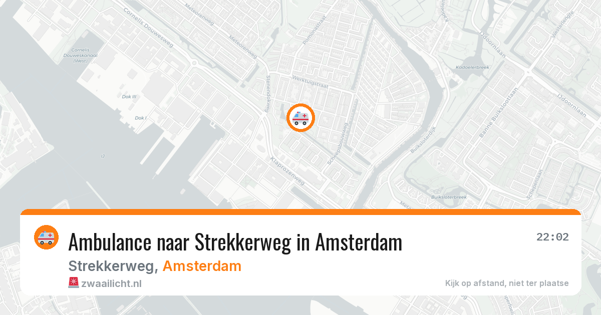 Ambulance naar Strekkerweg in Amsterdam — 26 jul 2026