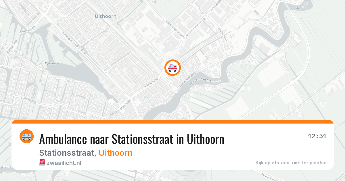 Ambulance naar Stationsstraat in Uithoorn — 7 jul 2026