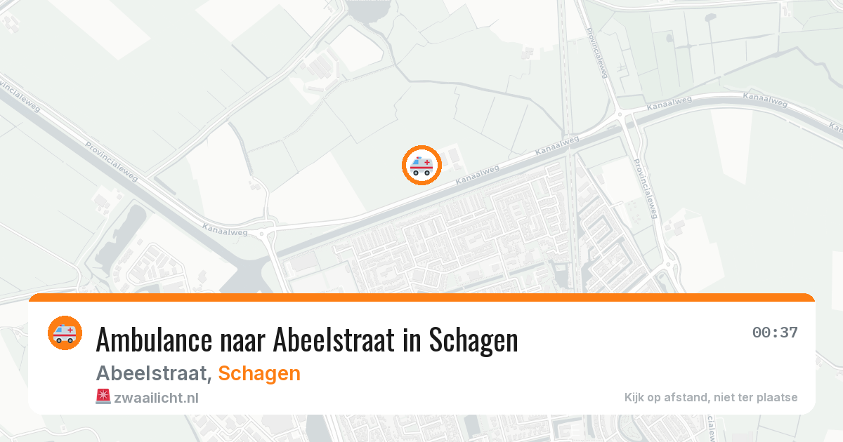 Ambulance naar Abeelstraat in Schagen — 31 mei 2026