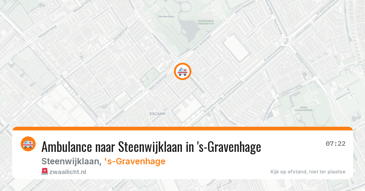 Ambulance naar Steenwijklaan in 's-Gravenhage — 8 apr 2026