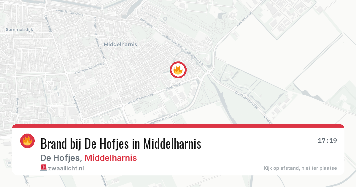 Brand bij De Hofjes in Middelharnis — 27 jun 2026