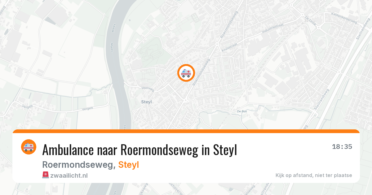 Ambulance naar Roermondseweg in Steyl — 17 apr 2026
