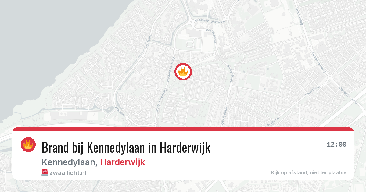 Brand bij Kennedylaan in Harderwijk — 6 jun 2026