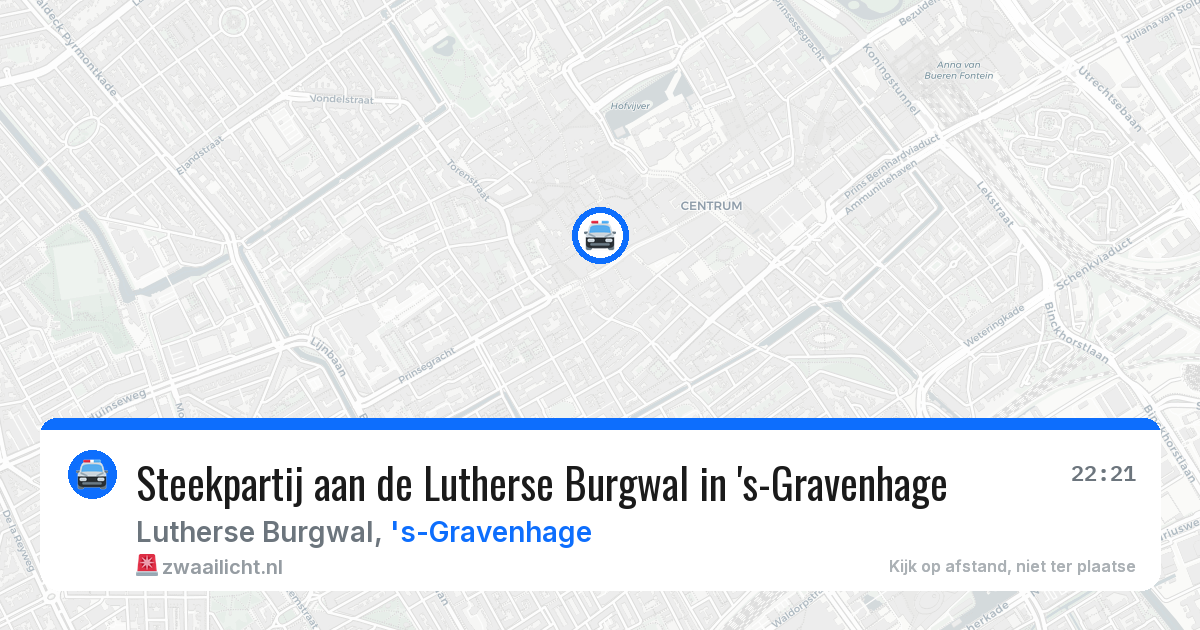 Steekpartij aan de Lutherse Burgwal in 's-Gravenhage — 28 jun 2026