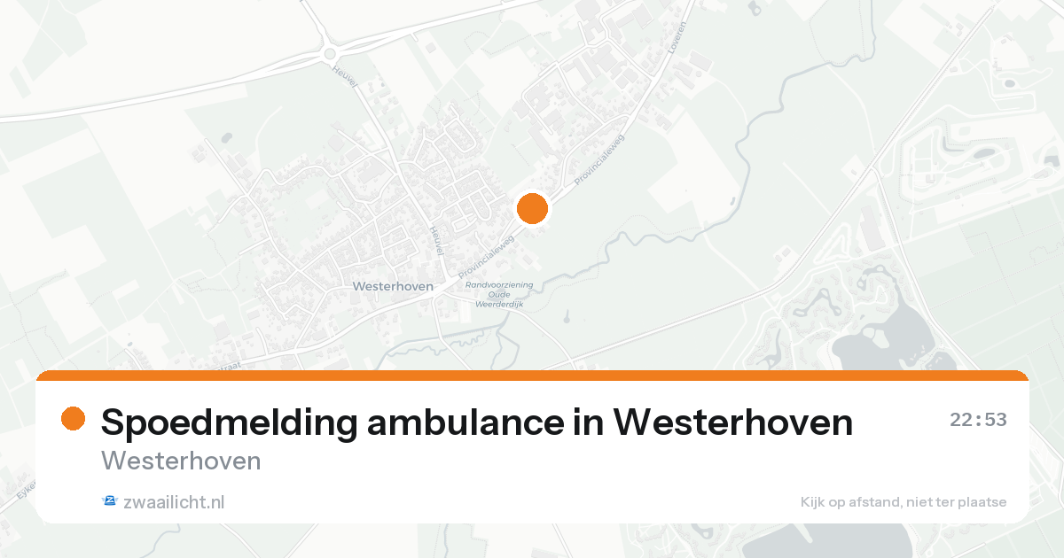 Spoedmelding ambulance in Westerhoven — 14 aug 2026