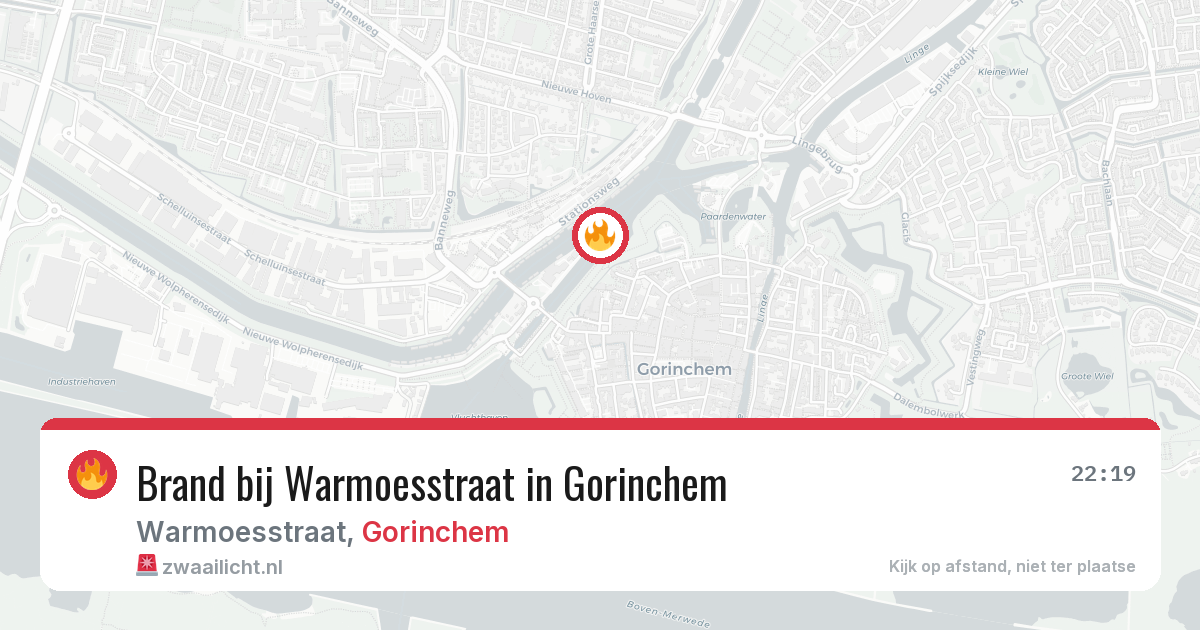 Brand bij Warmoesstraat in Gorinchem — 22 jun 2026