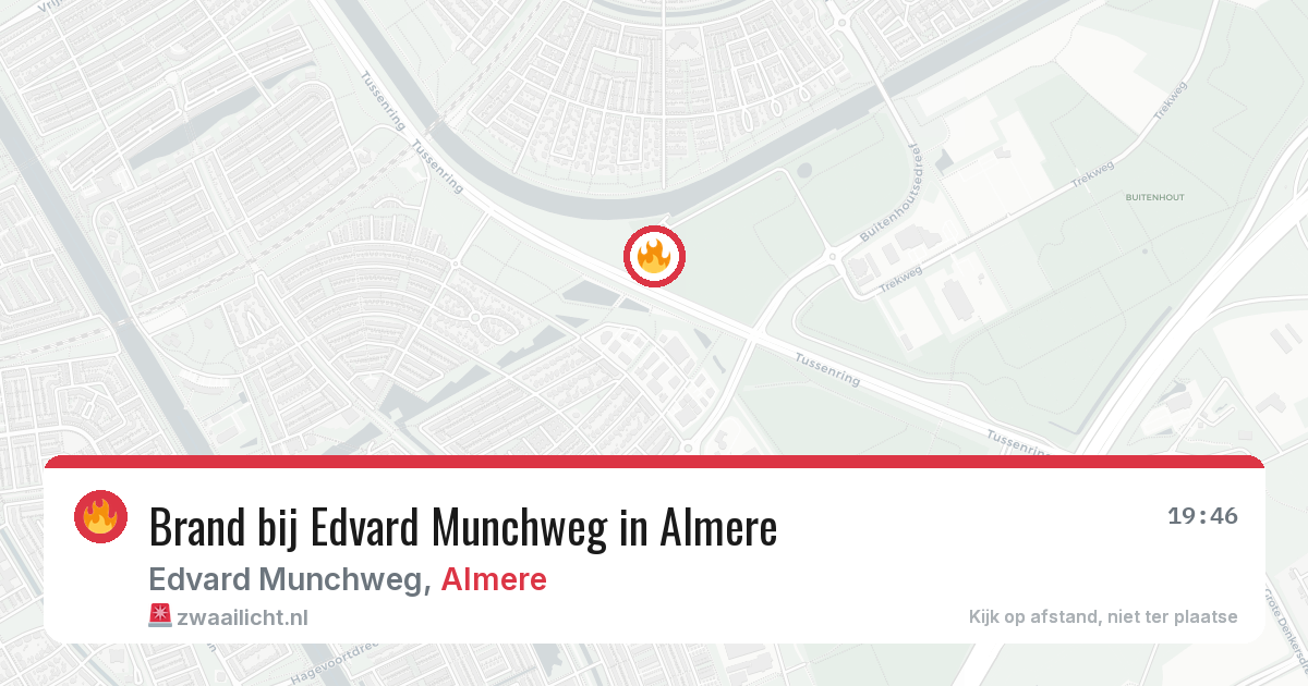 Brand bij Edvard Munchweg in Almere — 2 aug 2026
