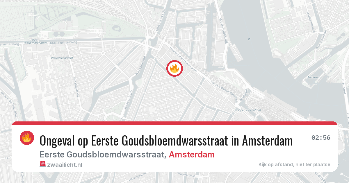 Ongeval op Eerste Goudsbloemdwarsstraat in Amsterdam — 15 jun 2026