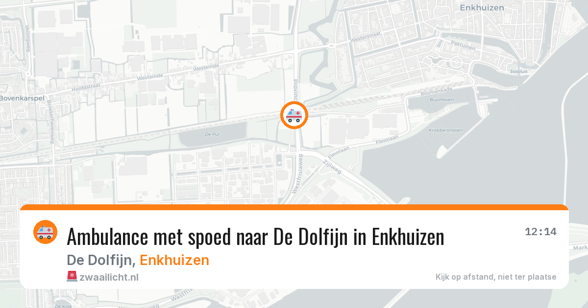 Ambulance met spoed naar De Dolfijn in Enkhuizen — 6 feb 2026