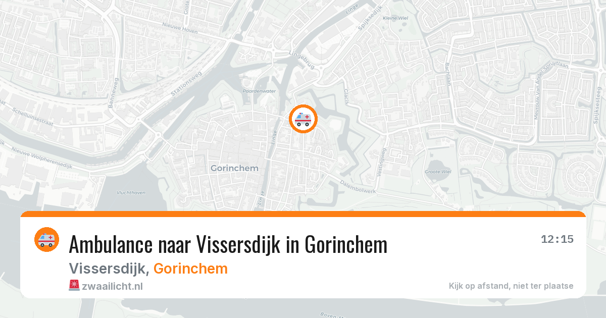 Ambulance naar Vissersdijk in Gorinchem — 6 jul 2026