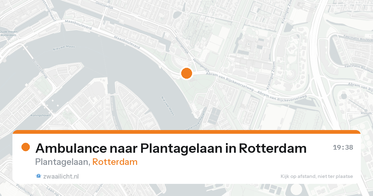 Ambulance naar Plantagelaan in Rotterdam — 22 aug 2026