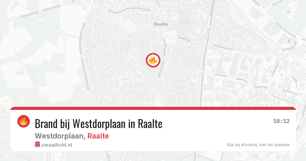 Brand bij Westdorplaan in Raalte — 29 mei 2026