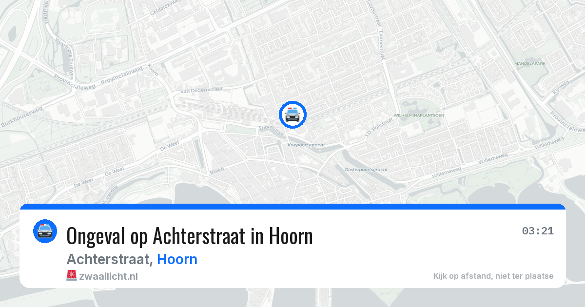 Ongeval op Achterstraat in Hoorn — 6 jun 2026