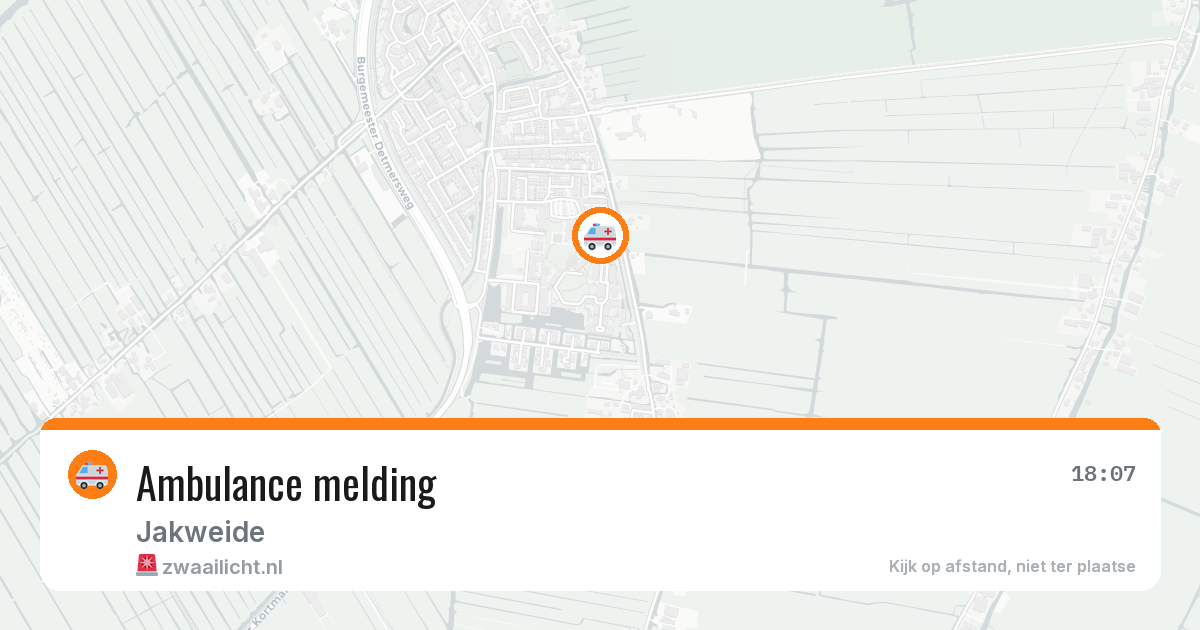 Ambulance melding — 6 jun 2026