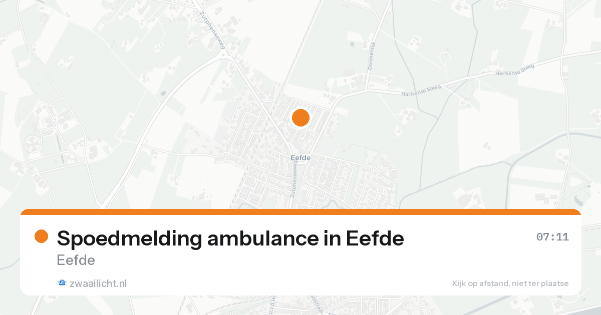 Spoedmelding ambulance in Eefde — 8 feb 2026