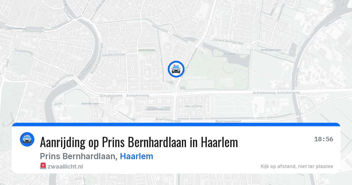 Aanrijding op Prins Bernhardlaan in Haarlem — 5 jun 2026