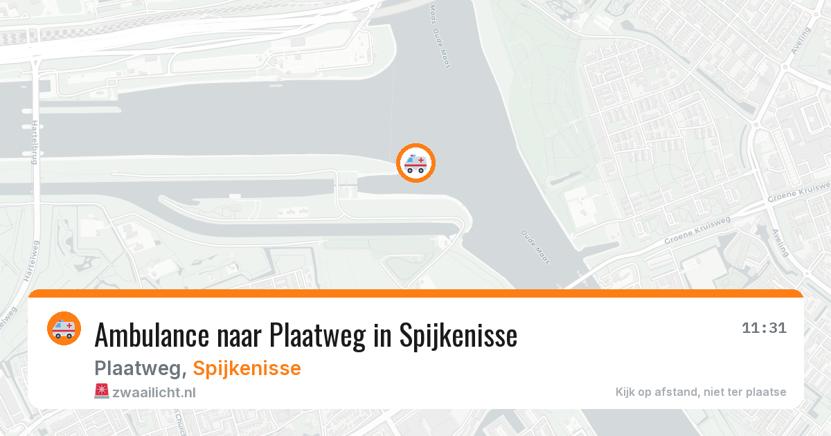 Ambulance naar Plaatweg in Spijkenisse — 13 jun 2026