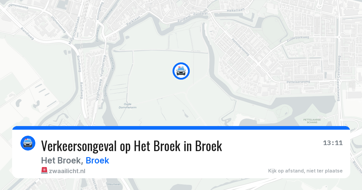 Verkeersongeval op Het Broek in Broek — 2 jul 2026