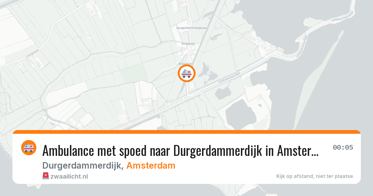 Ambulance met spoed naar Durgerdammerdijk in Amsterdam — 11 jul 2026